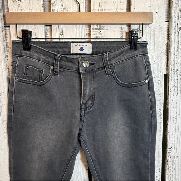 AC For AG Jeans Women 27” Black Flare Goldschmied Retro Y2K Grunge‎ Skater Vibes - Picture 2 of 9